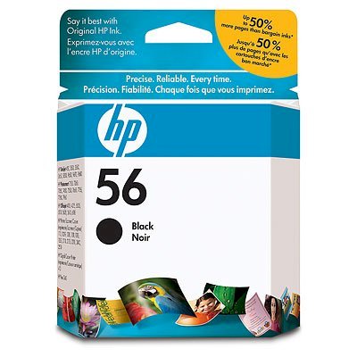 HP 56 Black Inkjet Print Cartridge (C6656AN)