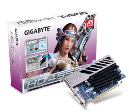 GIGABYTE GV-R455D3-512I (ATI Radeon HD 4550, 512MB, 64 bit, GDDR3, PCI Express 2.0 x16)
