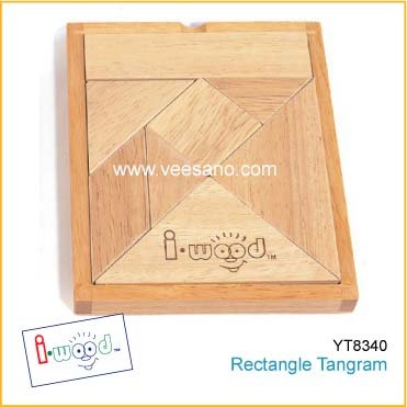 Bộ chơi Tangram - Trí uẩn (hình chữ nhật) YT8340 
