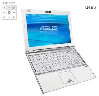Asus U6EP - 2P025 (U6EP-1B2P) (Intel Core 2 Duo T8100 2.1Ghz, 1GB RAM, 120GB HDD, VGA Intel GMA X3100, 12.1 inch, Free DOS) 