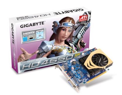 GIGABYTE GV-R465-1GI (ATI Radeon HD 4650, 1GB, 128-bit, GDDR2, PCI Express 2.0 x16)