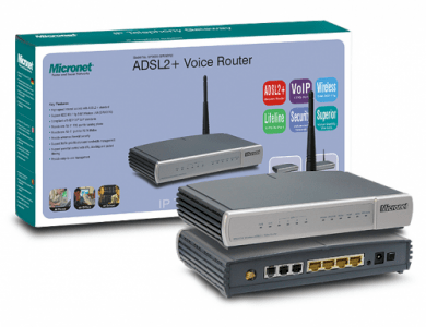 Micronet SP5601W/A ADSL2+ VoIP Router