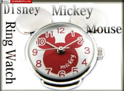Đồng hồ nhẫn Disney Mickey Ring Watch China màu đỏ!