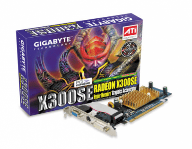 GIGABYTE GV-RX30HM256DP (ATI RadeonTM X300, 128MB, 64 bit, GDDR2, PCI Express x16)   