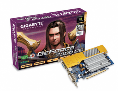 GIGABYTE GV-NX73G256D-RH (NVIDIA GeForce 7300 GS, 256MB GDDR2, 64 bit, PCI Express x16)