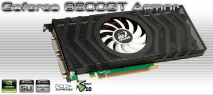 Inno3D Geforce 9600GT Armour (Geforce 9600GT, 1GB, 256-bit, GDDR3, PCI Expressx16) 