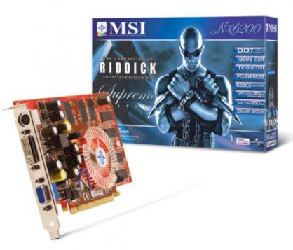 MSI NX6200-TD128ESP (NDIVIA Geforce 6200, 128MB, 128-bit, GDDR, PCI Express x16)