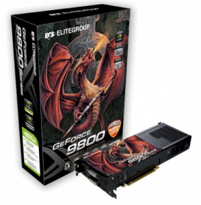 ECS N9800GX2-1GPX-F (GeForce 9800GX2, 1GB, 512-bit, GDDR3, PCI Express 2.0)