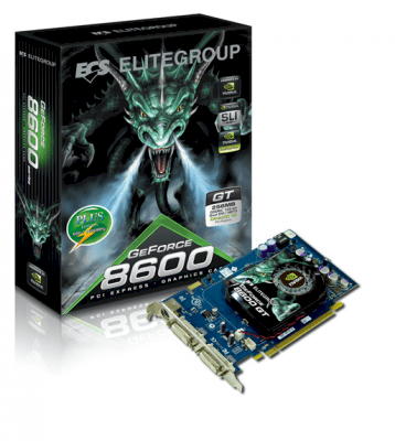 ECS N8600GT-256MX+ (GeForce 8600 GT, 256MB, 128-bit, GDDR3, PCI Express x16 2.0 )