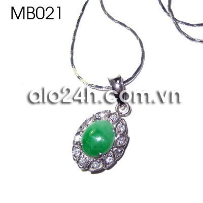  Mặt dây chuyền bạc đá cẩm thạch MB021