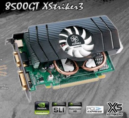 INNO3D Geforce 8500GT Ichill XStriker3 (Geforce 8500GT, 512MB,128-bit, GDDR2, PCI-Expressx16) 