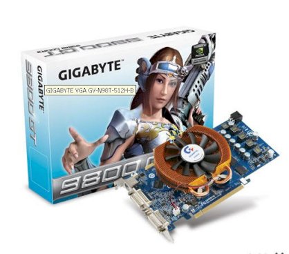 GIGABYTE GV-N98T-512H-B (NVIDIA GeForce 9800GT, 512MB, GDDR3, 256 bit, PCI Express x16 2.0 ) 