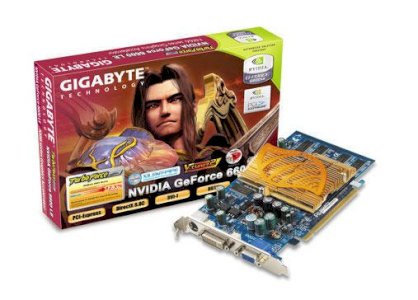 GIGABYTE GV-NX66L128DP (NVIDIA GeForce 6600LE, 128MB, 128-bit, GDDR, PCI Express x16)