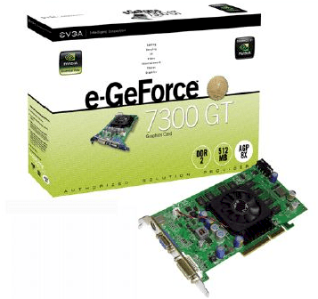 Manli nVidia GeForce 7300GS (256MB,64-bit, GDDR3, PCI Express 1x ) 