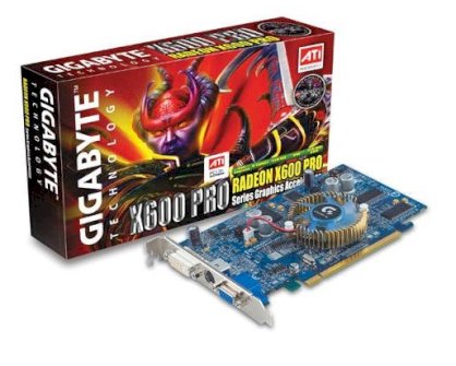 Gigabyte GV-RX60P128D (ATi Radeon X600PRO, 128MB, GDDR, 128-bit, PCI Express x16)  