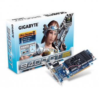 GIGABYTE GV-N94T-512I (NVIDIA GeForce 9400GT, 512MB, GDDR2, 64-bit, PCI Express x16 2.0) 