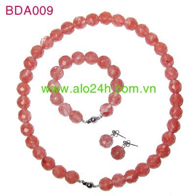 Trang sức đá hồng cam BDA009