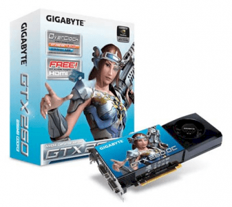 GIGABYTE GV-N26OC-896H (NVIDIA GeForce GTX 260, 896MB, GDDR3, 448-bit, PCI Express x16 2.0)     