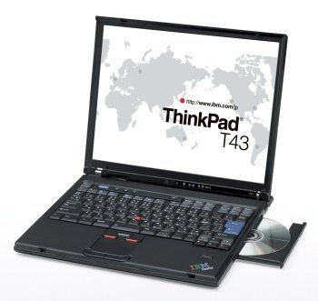IBM Thinkpad T43 (266889U) (Intel Pentium M 750 1.86Ghz, 521MB RAM, 80GB HDD, VGA ATI Radeon X300, 15.4 inch, Windows XP Professional)