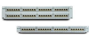 SP1165S 48-Port Cat6 Patch Panel, RJ45 Connector of 45 Degree 