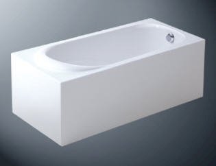Bồn tắm Inax FBV-1702BR - Yếm phải - Màu trắng