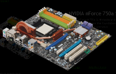 Bo mạch chủ NVIDIA nForce 750a SLI MCP