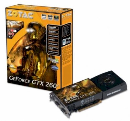 ZOTAC ZT-X26E3KC-FSP (NVIDIA GeForce GTX 260, 896MB, GDDR3, 448-bit, PCI Express x16)