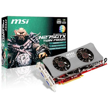 MSI N275GTX Twin Frozr (NVIDIA GeForce GTX 275, 896MB, 448-bit, GDDR3, PCI Express x16 2.0)