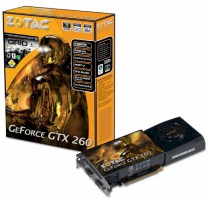 ZOTAC ZT-X26E3KA-FSP (NVIDIA GeForce GTX 260, 896MB, GDDR3, 448-bit, PCI Express x16)    