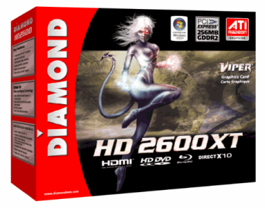 DIAMOND 2600XT512PE (ATI Radeon HD 2600XT, 512MB, 256-bit, GDDR2, PCI Express x16)