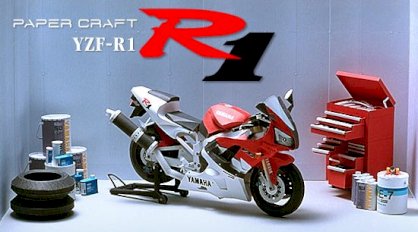 Mô hình giấy xe YAMAHA R1