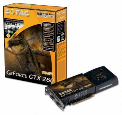 ZOTAC ZT-X26E3KA-FCP (NVIDIA GeForce GTX 260, 896MB, GDDR3, 448-bit, PCI Express x16)   