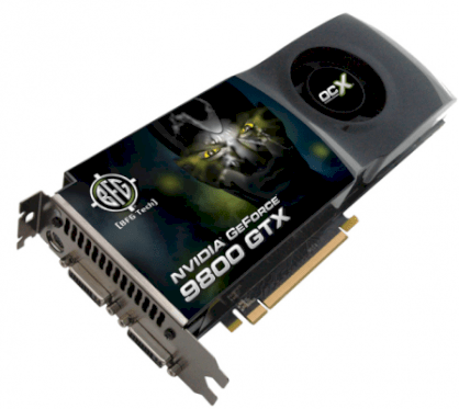 BFG NVIDIA GeForce 9800 GTX OCX (NVIDIA GeForce 9800 GTX, 512MB, 256-bt, GDDR3, PCI Express 2.0)