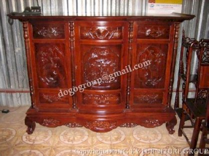 Tủ thờ đục cánh cong TT01