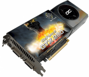 BFG NVIDIA GeForce GTX 280 (BFG NVIDIA GeForce GTX 280, 1GB, 512-bit, GDDR3, PCI Express x16 2.0) 