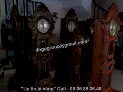 Đồng hồ gỗ Mun Hoa- DHM01