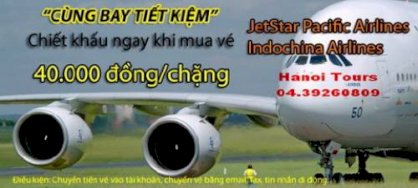 Vé máy bay Hà Nội - Tp.Hồ Chí Minh