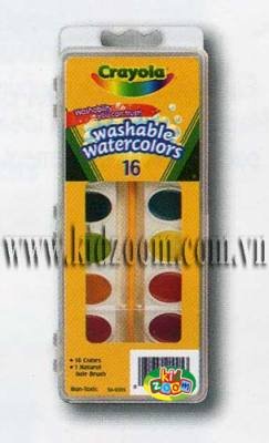Bút màu crayola CR 53-0555- 16pan jumpo washable watercolors 