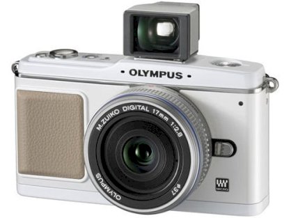 Olympus Pen E-P1 (M.ZUIKO DIGITAL ED14-42mm F3.5-5.6, M.ZUIKO DIGITAL 17mm F2.8 and optical view finder VF-1) Dual Lenses Kit 