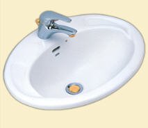 Lavabo thả bàn đá Cotto C007