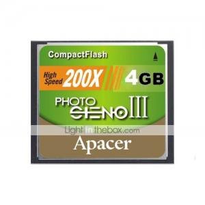 Apacer 4GB 200X CF Compact Flash Memory Card (SZWM163)