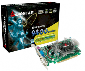 Biostar VN9402TS56 (NVIDIA GeForce 9400GT, 512MB, GDDR2, 128-bit, PCI Express 2.0 x16)