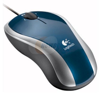 Logitech LX3 Wired Optical Blue & Silver