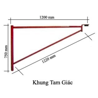 Khung tam giác 1200x750x1220mm Hà Châu