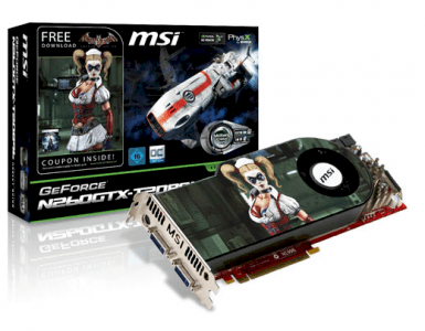 MSI N260GTX-T2D896 Batman (NVIDIA GeForce GTX 260, 869MB, GDDR3, 448bit, PCI Express x16 2.0)