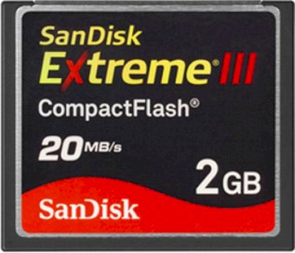 SanDisk CompactFlash Extreme III 2GB 