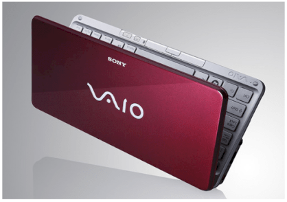 Sony Vaio VGN-P598E/R Netbook (Intel Atom Z530 1.33GHz, 2GB RAM, 128GB HDD, VGA Intel GMA 500, 8 inch, Windows Vista Home Premium)
