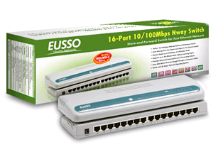 EUSSO USH5016-XPC 16-Port 10/100Mbps Nway Switch