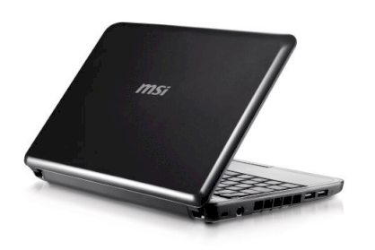 MSI Wind U100 Netbook Black (Intel Atom N270 1.6GHz, 1GB RAM, 160GB HDD, VGA Intel GMA 950, 10 inch, PC DOS)