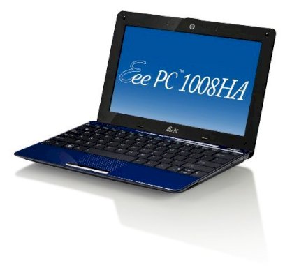 Asus Eee PC 1008HA Seashell Blue (Intel Atom N280 1.66Ghz, 1GB RAM, 160GB HDD, VGA Intel GMA 950, 10 inch, Windows XP Home) 